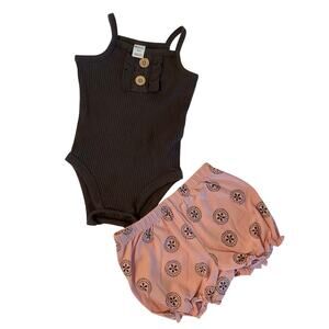 PL: Baby Singlet Bodysuit with Bloomers Size 9 Months